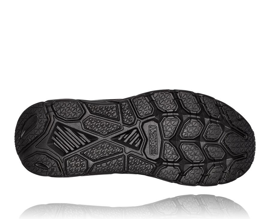 Hoka One One Mens Running Shoes - Clifton 7 - Black - BDSF14963